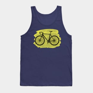 Cyclocross Bicycle Lemon Yellow Tank Top